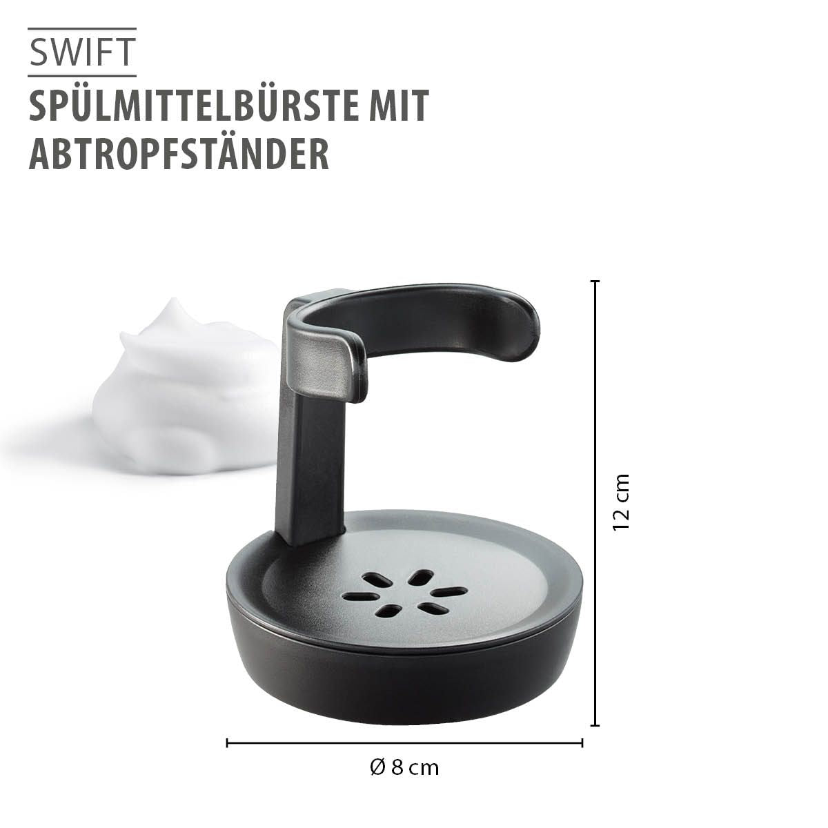 Spülmittelbürste mit Abtropfständer SWIFT