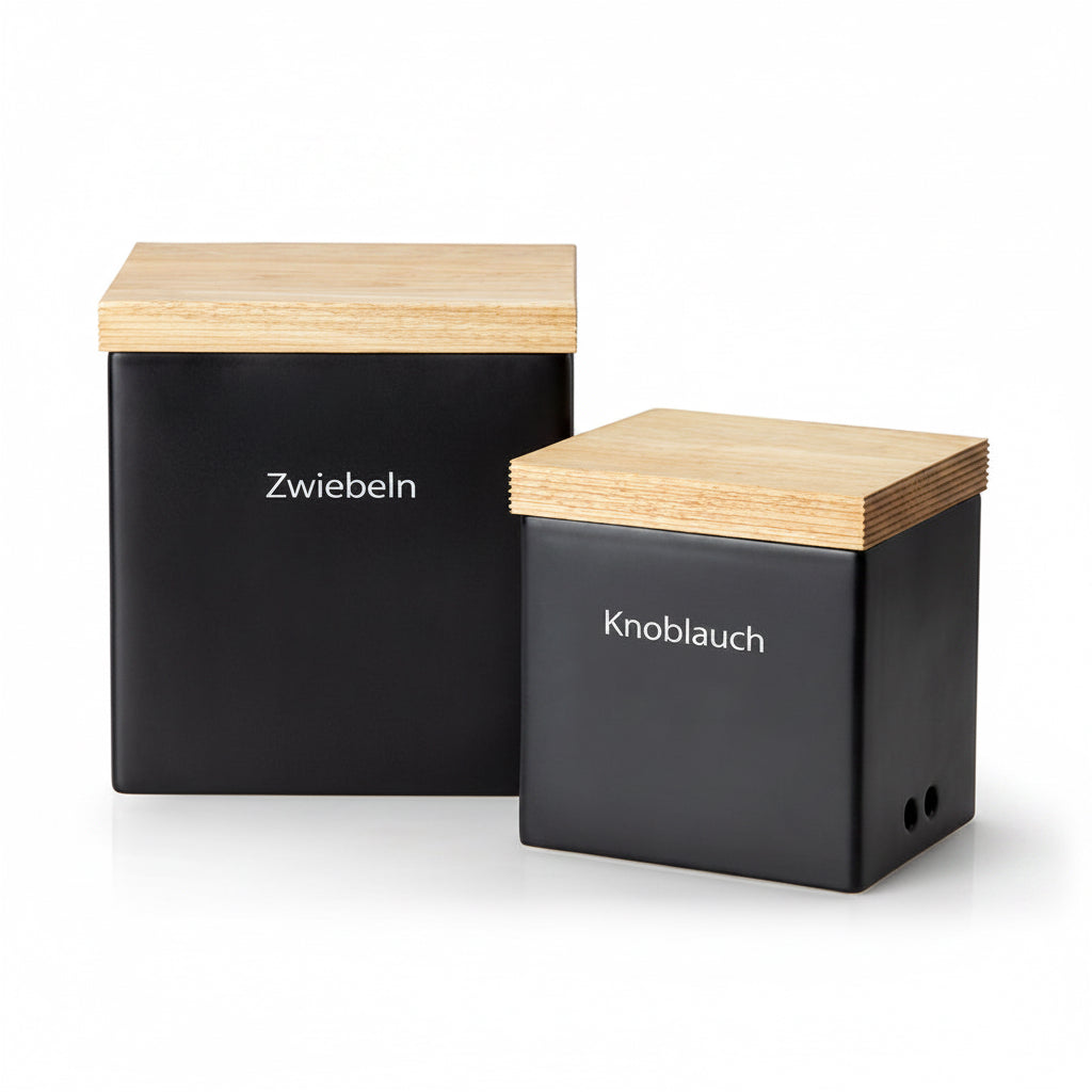 Vorratsdose mit Holzdeckel