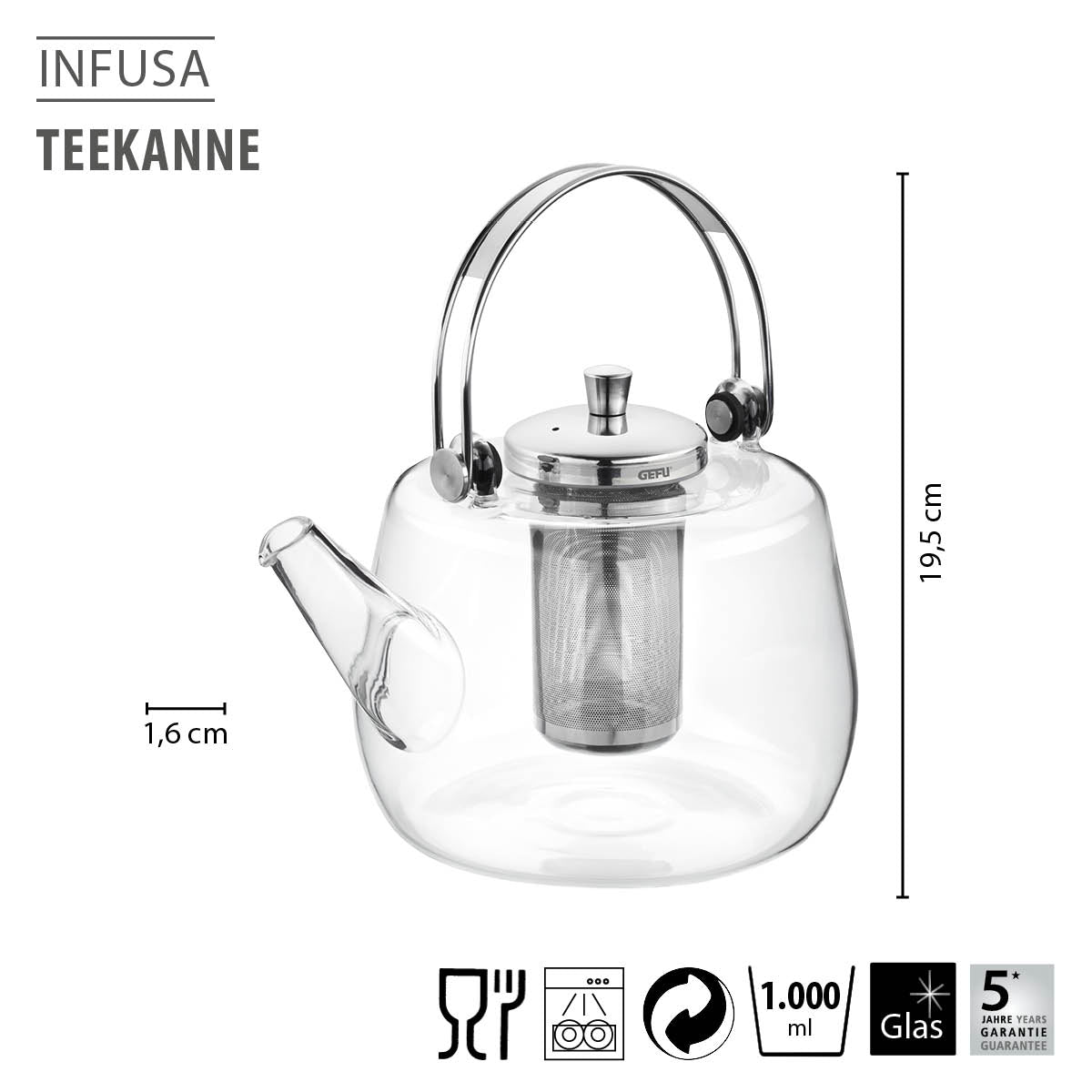 Teekanne INFUSA, 1000 ml