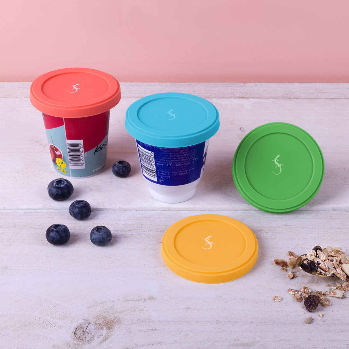 Silikon Joghurtdeckel für 200 ml Becher -  Ø 8 cm