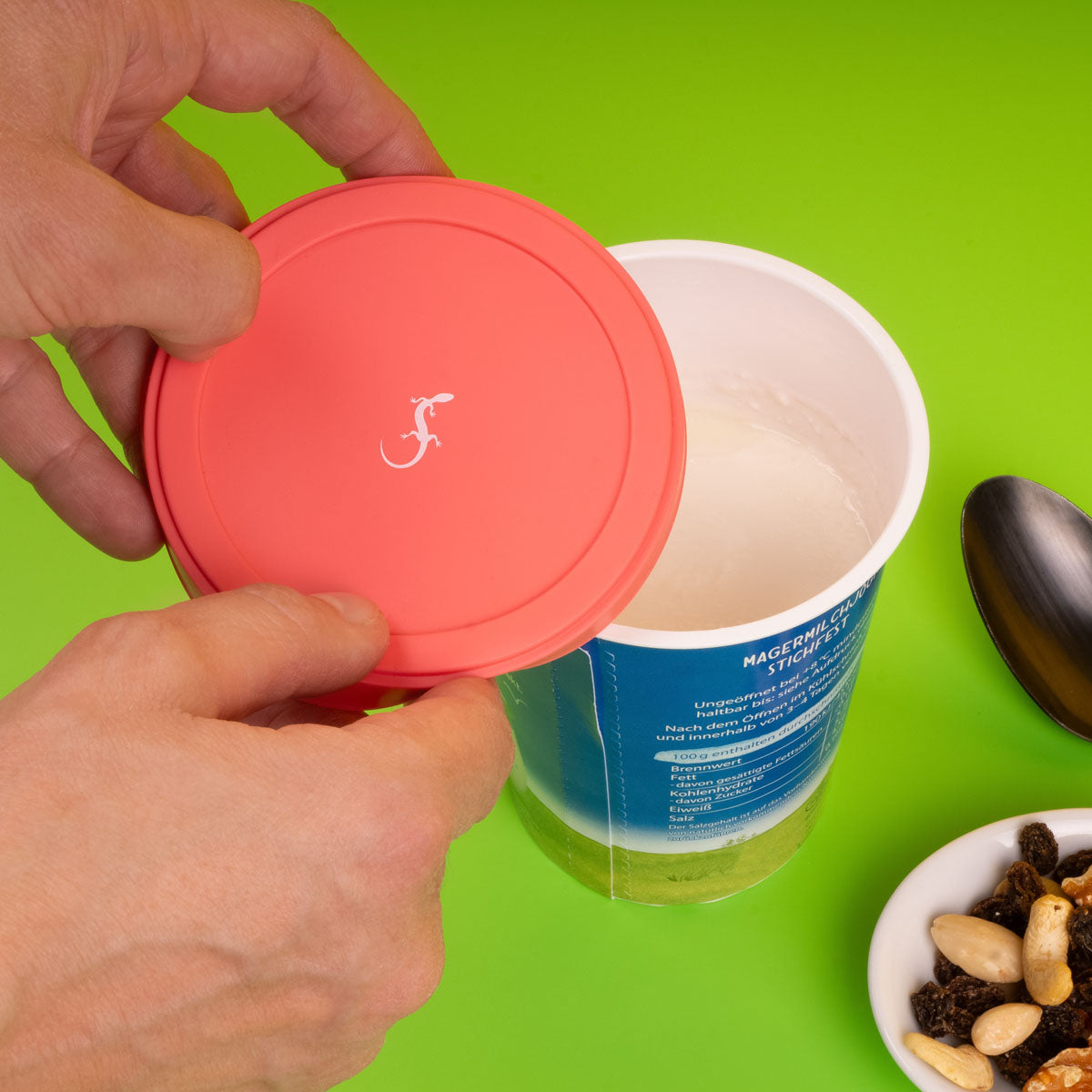 Silikon Joghurtdeckel Ø9,9cm für 500ml Becher